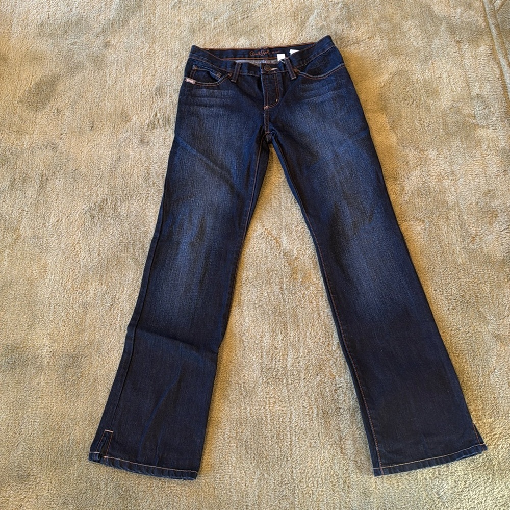 Dark wash Cruel Girl bootcut jeans slim